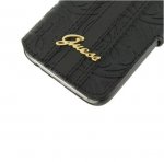 Guess Folio Case - кожен калъф тип портфейл за Samsung Galaxy S7 (черен) 2