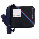 BMW Tablet Bag Tricolor Stripe - оригинална дизайнерска чанта с презрамка за таблети до 10.2 инча син) 1