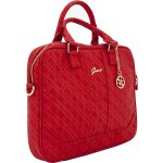 Guess Scarlett Bag - луксозна дизайнерска чанта с дръжки и презрамка за преносими компютри до 13.3 инча (червена) 2