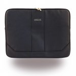Guess Saffiano Notebook Sleeve - дизайнерски луксозен кожен калъф за преносими компютри до 15 инча (черен) 2