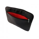 Guess Saffiano Notebook Sleeve - дизайнерски луксозен кожен калъф за преносими компютри до 15 инча (черен) 1