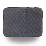 Guess Uptown Notebook Sleeve - дизайнерски луксозен кожен калъф за преносими компютри до 15 инча (сив) 2