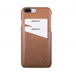 JT Berlin LeatherCover Style Case - кожен кейс (естествена кожа) за iPhone 8 Plus, iPhone 7 Plus (кафяв) 1