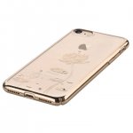 Devia Crystal Lotus Case - поликрабонатов кейс за iPhone 8, iPhone 7 (с кристали Сваровски) (златист) 3