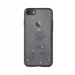 Devia Crystal Lotus Case - поликрабонатов кейс за iPhone 8 Plus, iPhone 7 Plus (с кристали Сваровски) (черен) 1