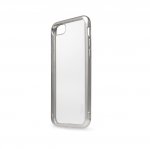 Torrii ChromeJelly Case - хибриден кейс с калено стъкло за iPhone 8, iPhone 7 (прозрачен-сребрист) 1
