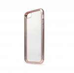 Torrii ChromeJelly Case - хибриден кейс с калено стъкло за iPhone 8, iPhone 7 (прозрачен-розово злато) 1