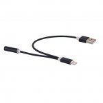 Tipx Lightning to USB and 3.5 mm Audio Adapter - адаптер от Lightning към USB и 3.5 мм аудио жак (черен) 1