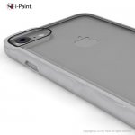 iPaint Matte Frame Case - дизайнерски поликарбонатов кейс с TPU рамка за iPhone 8, iPhone 7 (прозрачен) 1