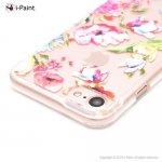 iPaint Glamour Flower Case - дизайнерски TPU кейс за iPhone 8, iPhone 7 (прозрачен) 1