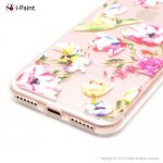 iPaint Glamour Flower Case - дизайнерски TPU кейс за iPhone 8, iPhone 7 (прозрачен) 2