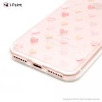 iPaint Glamour Hearts Case - дизайнерски TPU кейс за iPhone 8, iPhone 7 (прозрачен) 2