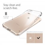 Spigen Liquid Crystal Case - тънък качествен термополиуретанов кейс за iPhone 8, iPhone 7 (прозрачен) 5