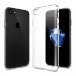 Spigen Liquid Crystal Case - тънък качествен термополиуретанов кейс за iPhone 8, iPhone 7 (прозрачен) 1