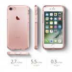 Spigen Ultra Hybrid Case - хибриден кейс с висока степен на защита за iPhone 8, iPhone 7 (роз.злато-прозрачен) 4