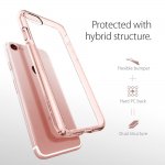 Spigen Ultra Hybrid Case - хибриден кейс с висока степен на защита за iPhone 8, iPhone 7 (роз.злато-прозрачен) 3