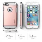 Spigen Tough Armor Case - хибриден кейс с най-висока степен на защита за iPhone 8, iPhone 7 (розово злато) 8