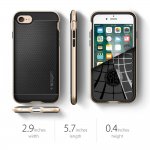 Spigen Neo Hybrid Case - хибриден кейс с висока степен на защита за iPhone 8, iPhone 7 (черен-златист) 6