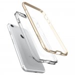 Spigen Neo Hybrid Case Crystal - хибриден кейс с висока степен на защита за iPhone 8, iPhone 7 (прозрачен-златист) 14