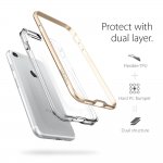 Spigen Neo Hybrid Case Crystal - хибриден кейс с висока степен на защита за iPhone 8, iPhone 7 (прозрачен-златист) 3
