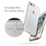 Spigen Neo Hybrid Case Crystal - хибриден кейс с висока степен на защита за iPhone 8, iPhone 7 (прозрачен-златист) 16