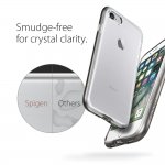 Spigen Neo Hybrid Case Crystal - хибриден кейс с висока степен на защита за iPhone 8, iPhone 7 (прозрачен-сив) 6