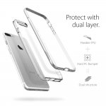 Spigen Neo Hybrid Case Crystal - хибриден кейс с висока степен на защита за iPhone 8, iPhone 7 (прозрачен-сребрист) 4