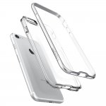 Spigen Neo Hybrid Case Crystal - хибриден кейс с висока степен на защита за iPhone 8, iPhone 7 (прозрачен-сребрист) 10