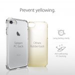 Spigen Crystal Shell Case - хибриден кейс с висока степен на защита за iPhone 8, iPhone 7 (прозрачен) 4