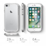 Spigen Crystal Shell Case - хибриден кейс с висока степен на защита за iPhone 8, iPhone 7 (прозрачен) 6