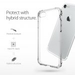 Spigen Crystal Shell Case - хибриден кейс с висока степен на защита за iPhone 8, iPhone 7 (прозрачен) 5