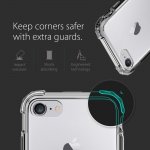 Spigen Crystal Shell Case - хибриден кейс с висока степен на защита за iPhone 8, iPhone 7 (прозрачен-сив) 8
