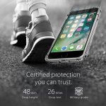 Spigen Crystal Shell Case - хибриден кейс с висока степен на защита за iPhone 8, iPhone 7 (прозрачен-сив) 13