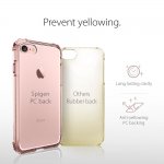 Spigen Crystal Shell Case - хибриден кейс с висока степен на защита за iPhone 8, iPhone 7 (прозрачен-розово злато) 3