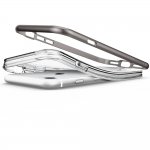 Spigen Crystal Hybrid Case - хибриден кейс с висока степен на защита и поставка за iPhone 8, iPhone 7 (прозрачен-сив) 10