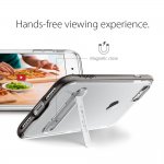 Spigen Crystal Hybrid Case - хибриден кейс с висока степен на защита и поставка за iPhone 8, iPhone 7 (прозрачен-сив) 2