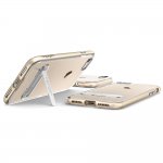 Spigen Crystal Hybrid Case - хибриден кейс с висока степен на защита и поставка за iPhone 8, iPhone 7 (прозрачен-златист) 13