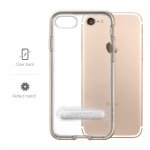 Spigen Crystal Hybrid Case - хибриден кейс с висока степен на защита и поставка за iPhone 8, iPhone 7 (прозрачен-златист) 7