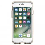 Spigen Crystal Hybrid Case - хибриден кейс с висока степен на защита и поставка за iPhone 8, iPhone 7 (прозрачен-златист) 11