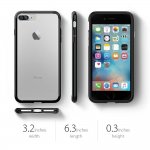 Spigen Ultra Hybrid Case - хибриден кейс с висока степен на защита за iPhone 8 Plus, iPhone 7 Plus (черен-прозрачен) 7