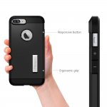 Spigen Tough Armor Case - хибриден кейс с най-висока степен на защита за iPhone 8 Plus, iPhone 7 Plus (черен) 8