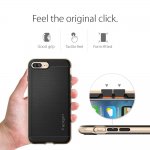 Spigen Neo Hybrid Case - хибриден кейс с висока степен на защита за iPhone 8 Plus, iPhone 7 Plus (черен-златист) 4
