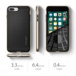 Spigen Neo Hybrid Case - хибриден кейс с висока степен на защита за iPhone 8 Plus, iPhone 7 Plus (черен-златист) 2