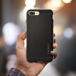 Spigen Neo Hybrid Case - хибриден кейс с висока степен на защита за iPhone 8 Plus, iPhone 7 Plus (черен-златист) 13