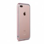 Moshi Luxe Bumper Case - метален бъмпер и покритие за задната част за iPhone 8 Plus, iPhone 7 Plus (розово злато) 1