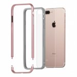 Moshi Luxe Bumper Case - метален бъмпер и покритие за задната част за iPhone 8 Plus, iPhone 7 Plus (розово злато) 3
