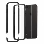 Moshi Luxe Bumper Case - метален бъмпер и покритие за задната част за iPhone 8 Plus, iPhone 7 Plus (тъмносив) 2