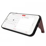 Macally KStand Case - хибриден удароустойчив кейс със слот за кр. карта и поставка за iPhone 8, iPhone 7 (розово злато) 4