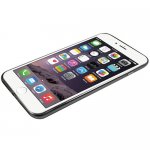 Macally Luxr Soft Case - силиконов (TPU) калъф за iPhone 8, iPhone 7 (прозрачен-черен) 3