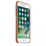 Apple iPhone Leather Case - оригинален кожен кейс (естествена кожа) за iPhone 8 Plus, iPhone 7 Plus (кафяв) 1